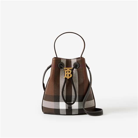 burberry bucket bag malaysia|Mini TB Bucket Bag in Dark birch brown .